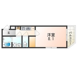 Calm Villege 東田辺の物件間取画像